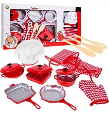 Дитячий набір Red little Chef 3+ Костюм кухаря + Каструлі + Аксесуари 14 шт.