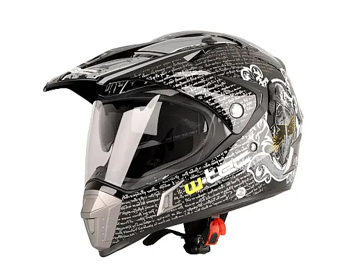 Мотоциклетний шолом W-TEC NK-311 enduro + BLENDA 2019 - розмір M(57-58) / duo sport чорно-сірий Мотоциклетний шолом W-TEC NK-311 enduro + BLENDA 2019 - розмір M(57-58) / duo sport чорно-сірий
