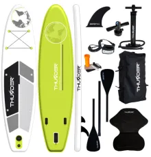Надувна SUP дошка (Сапборд) THUNDER PLANET LIME 320
