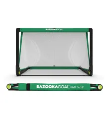 Ворота футбольні BAZOOKAGOAL 120х75 см зелені