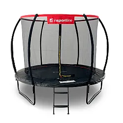 Батут inSPORTline Flea PRO з внутрішньою сіткою 244 см чорний