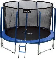 Батут Jumpi Maxy Comfort з внутрішньою сіткою 312 см синій