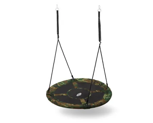 Гойдалка-гніздо кругла NB5032 ŚR.110 CM NILS CAMP - зелений камуфляж Гойдалка-гніздо кругла NB5032 ŚR.110 CM NILS CAMP - зелений камуфляж