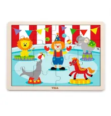 Дерев'яний пазл Viga Toys Цирк, 16 ел. (51455)