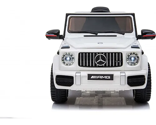 Дитяча акумуляторна машинка Mercedes AMG G63. Біла