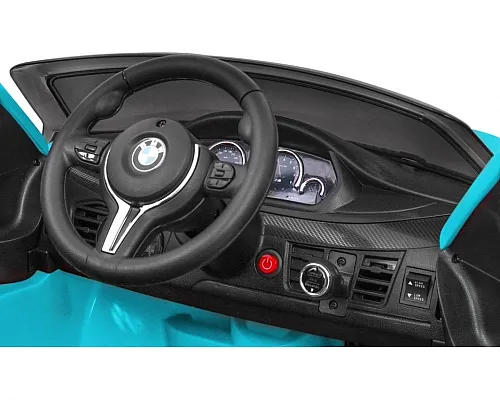 Дитяча акумуляторна машинка  BMW X6M Синя
