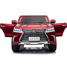 Дитяча акумуляторна машинка Lexus LX570 Червона