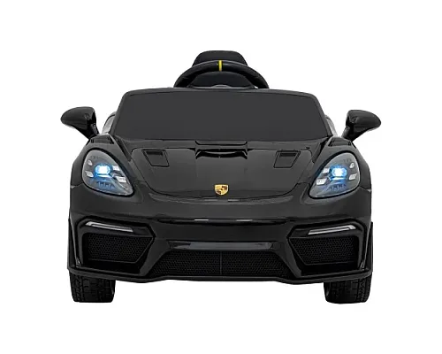 Дитяча акумуляторна машинка Porsche 718 фарбована Чорна