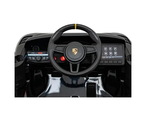 Дитяча акумуляторна машинка Porsche 718 фарбована Чорна