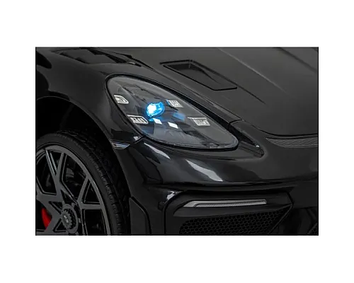 Дитяча акумуляторна машинка Porsche 718 фарбована Чорна