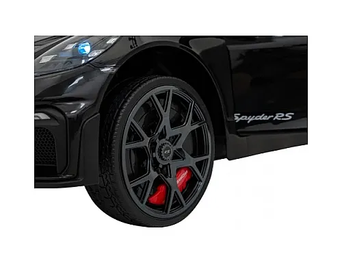 Дитяча акумуляторна машинка Porsche 718 фарбована Чорна