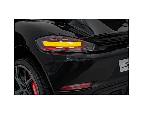 Дитяча акумуляторна машинка Porsche 718 фарбована Чорна
