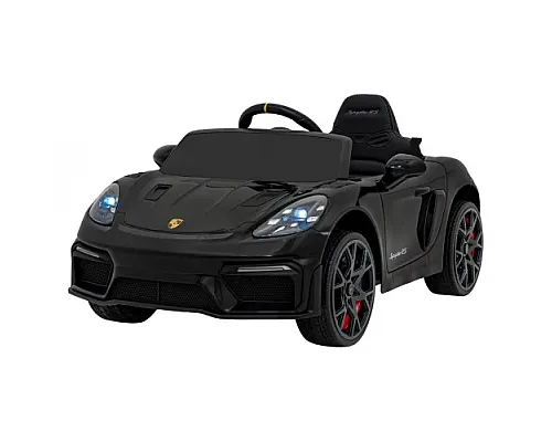Дитяча акумуляторна машинка Porsche 718 фарбована Чорна